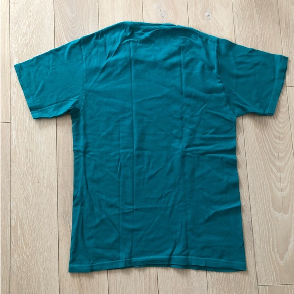 Vintage Stussy Teal Turquoise Sunset City T-shirt Size S - Picture 3 of 8